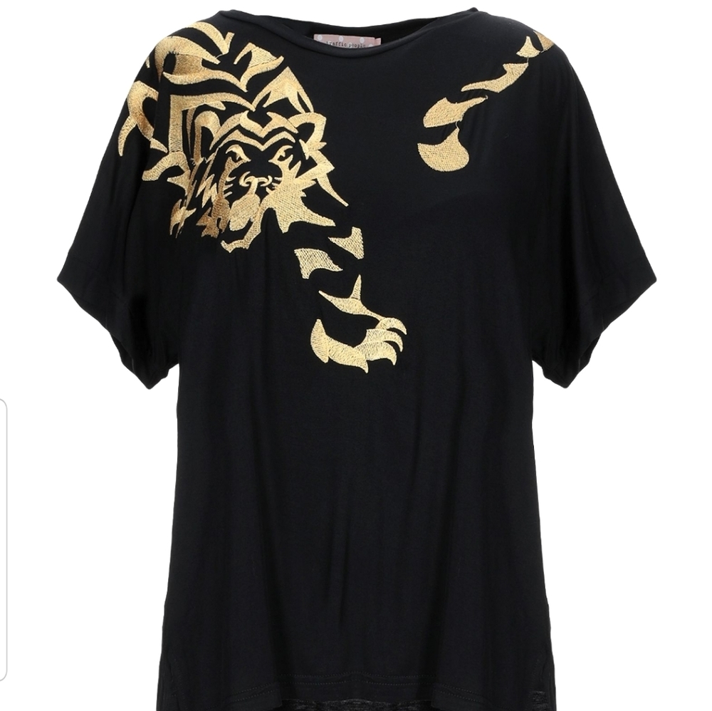 Traffic People Embroidered T-Shirt